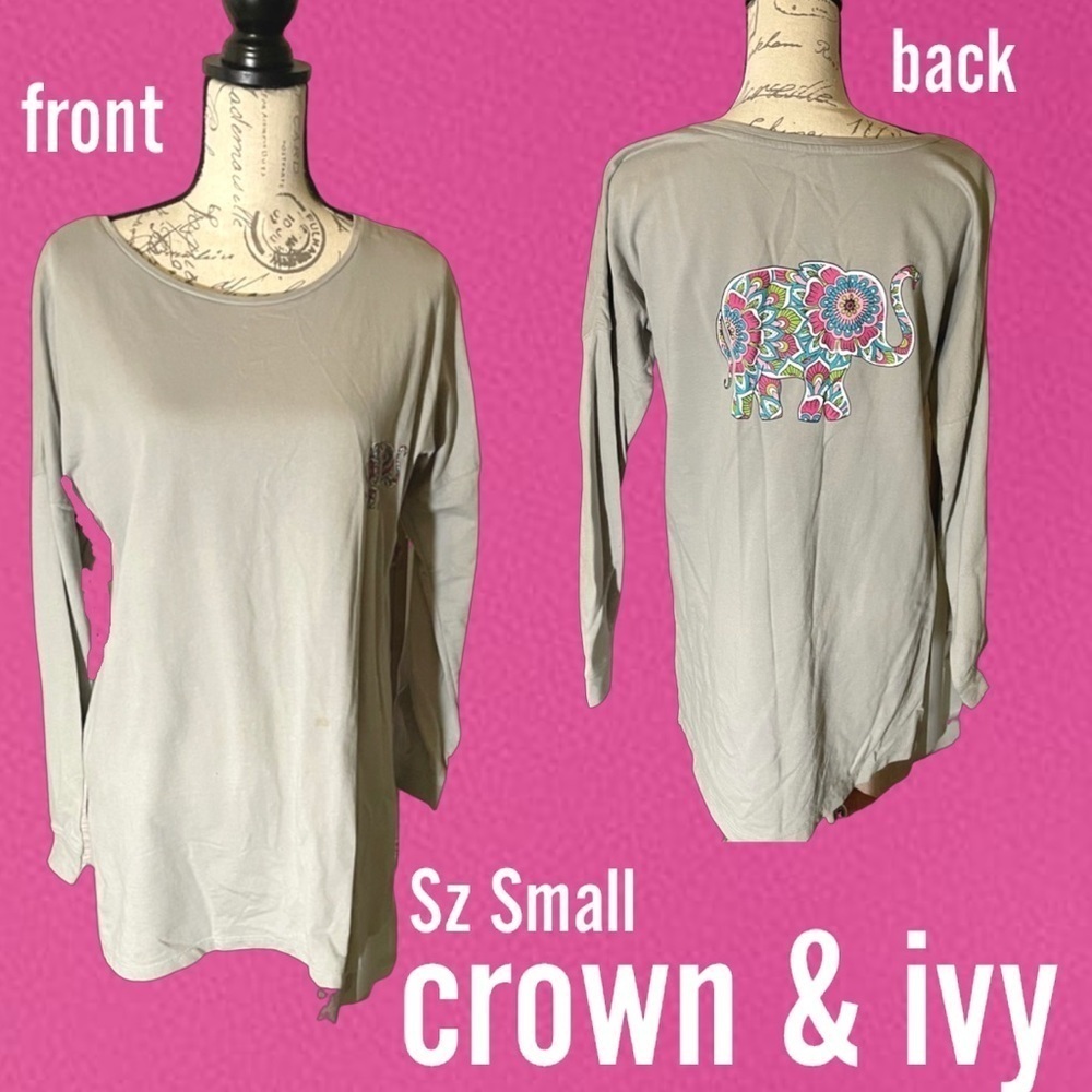 Small Crown & Ivy Elephant sweatshirt